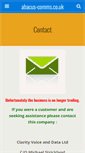 Mobile Screenshot of abacus-comms.co.uk